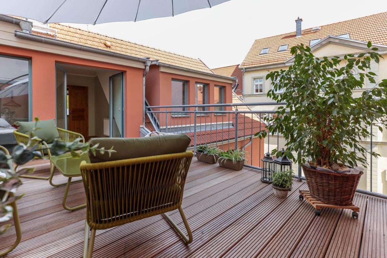 Bohnapartments Bauhaus - Absolutes Zentrum - Terrasse - Vollausstattung - Wlan Weimar Kültér fotó